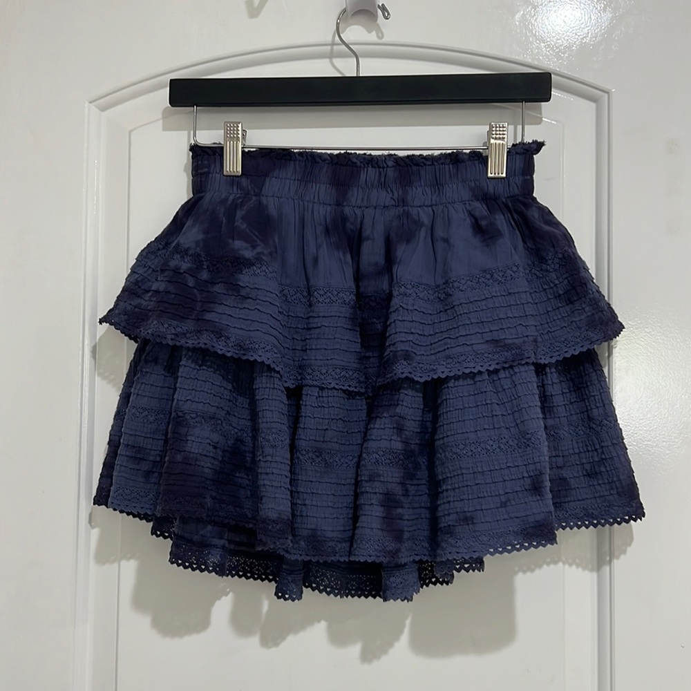 NWT! Navy Aerie Ruffle Skirt, size small